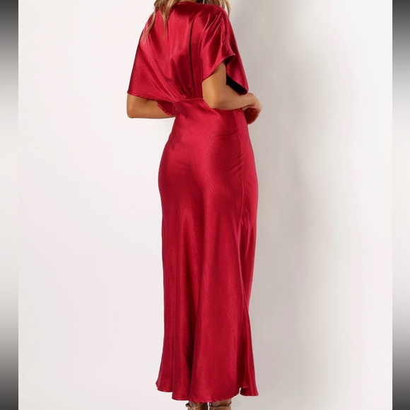 Petal & Pup Ricki Maxi Dress - Ruby Wine - Picture 4 of 7